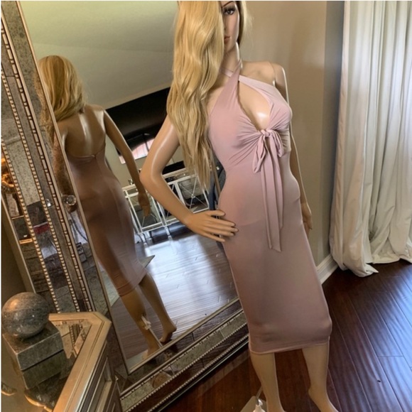 🎇💥 HOST PICK 💥🎇 🧄✨ Nookie Selene Latte Midi Dress ✨🧄 Size 10 EUC - Picture 9 of 16